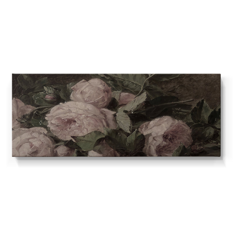 Botanical Series-CD XXX- Toile tendue avec châssis - Prêt à accrocher, H 20 po x l 50 po
