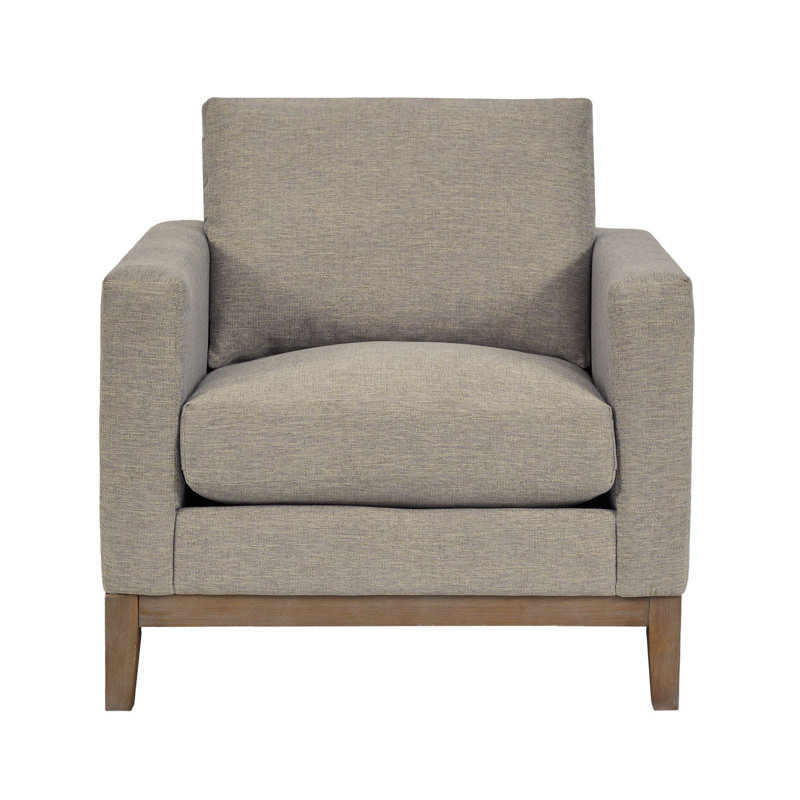 Bellah Upholstered Armchair, Gray 100% Polyester