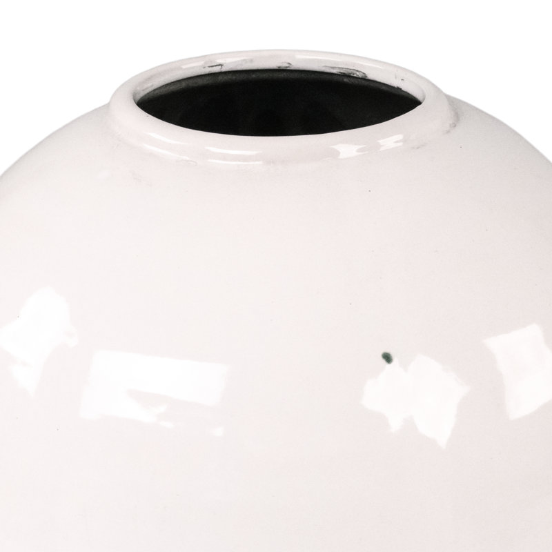 Vase de table en céramique Emperatriz, H 11 po x l 11 po x P 11 po