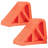 Stalwart Wheel Chocks - Parking Block Set - Wheel Chocks for RV Trailer, Motorcycle, Camper, Trucks, or Cars