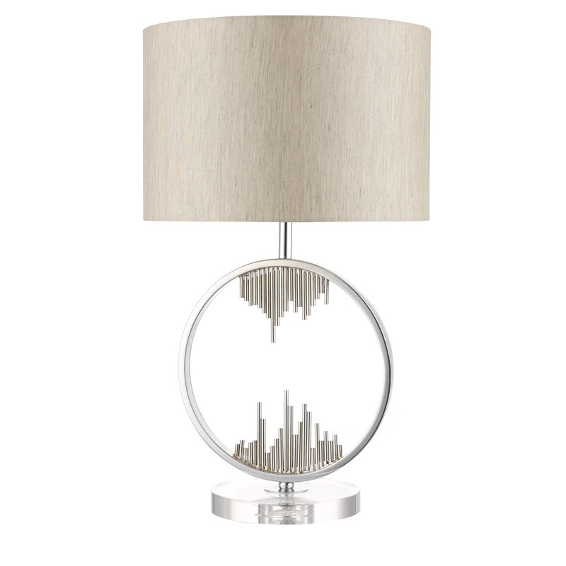 Britt Metal Table Lamp, Polished Chrome