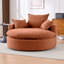 Fauteuil d'appoint confortable en velours côtelé avec pivot 360 ° pour le salon