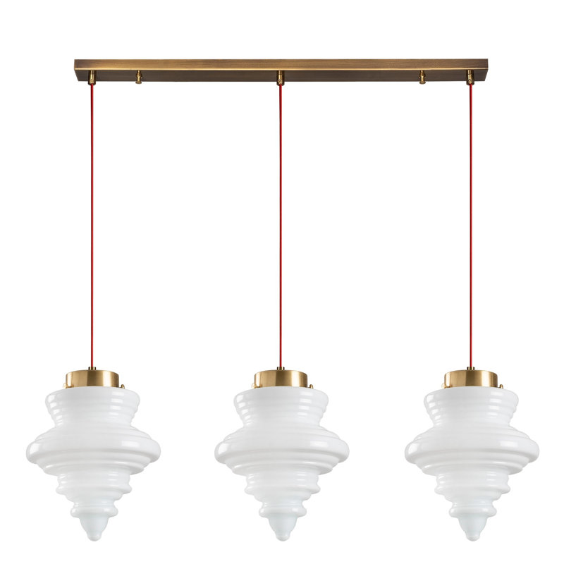 Luminaire suspendu pour îlot de cuisine à 3 lumières Mariani