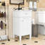 Meuble-lavabo de salle de bain avec lavabo, porte à fermeture douce et tablette réglable-150284634