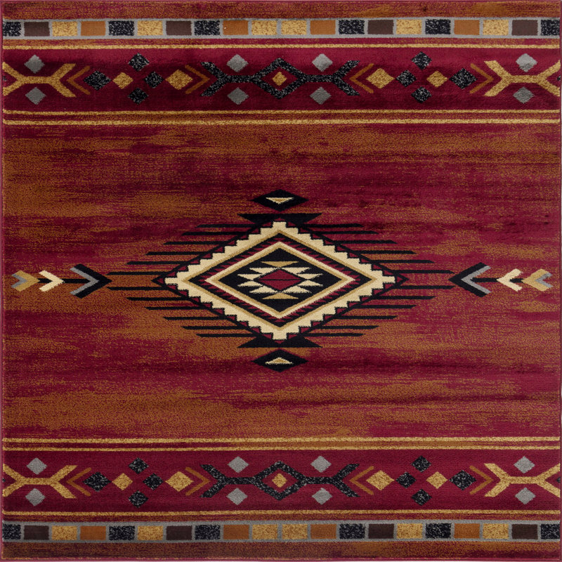 7'10" X 10'3" Southwest Area Rug
