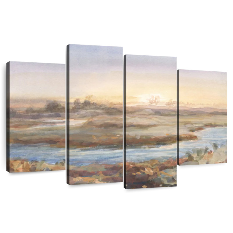 Avery River At Dawn, 22" H x 36" W