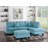 L-shaped Sectional Sofa Couch with Ottoman  and Pillows ,upholstered sectional-698148960