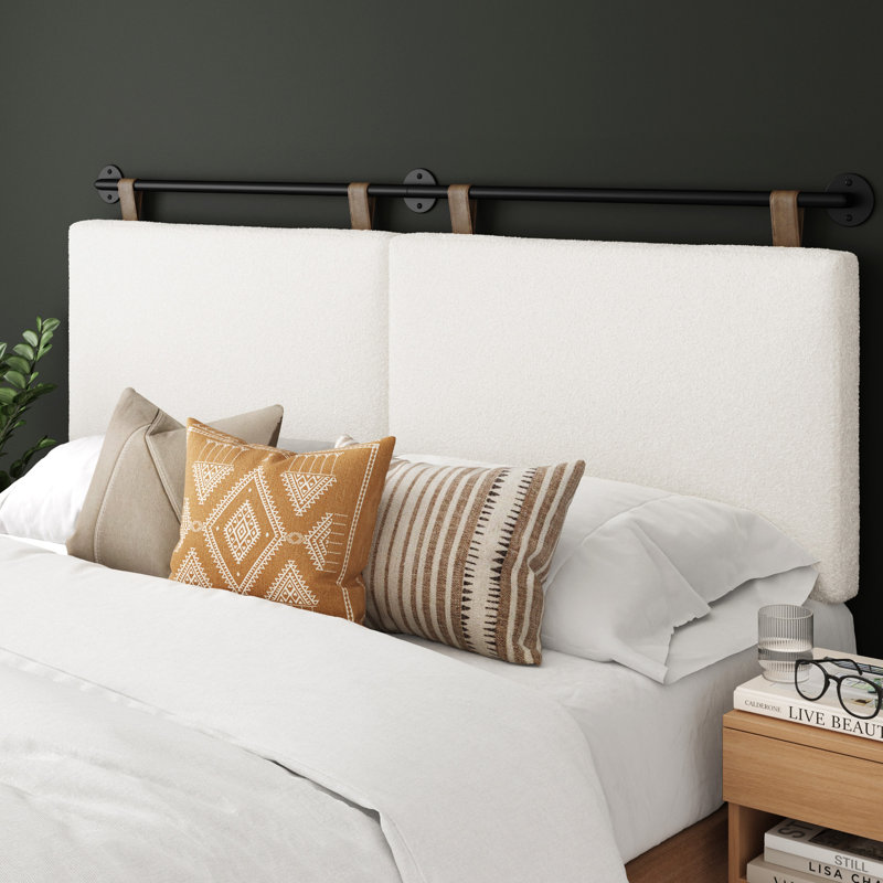 Boucle Upholstered Headboard, King