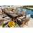 Darnecia 8 - Person Rectangular Solid Wood Dining Set with Cushions-1345129565