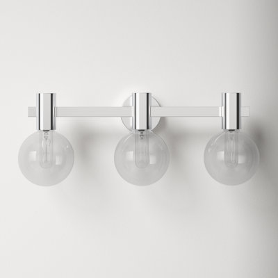 Roelf 3 Light Transparent Vanity Light