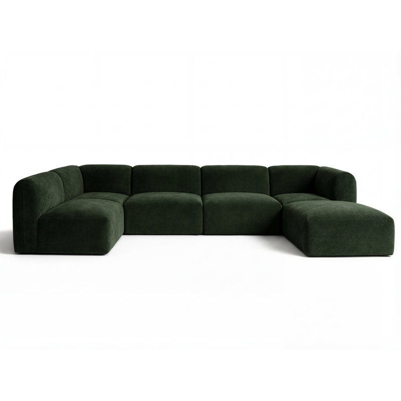 Canapé modulaire Deep Gather (Benjamin), Repose-pieds, Green