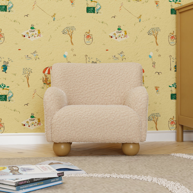 Swoops Kids Chair, Chai Shearling
