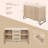 47.2'' Sideboard Buffet Cabinet,  Coffee Bar Cabinet, with Adjustable Shelves, Storage Cabinet with 3 Doors for Kitchen, Dining Room, Living Room,