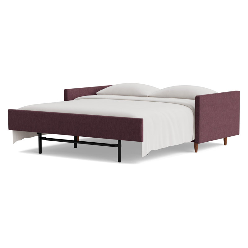 Skinny Fat Sofa Bed, Performance Weave - Aubergine