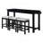 4Pc Counter Height Dining Set Counter Height Table W Drawer Built-In USB Ports Power Outlets And 3 Stools Casual Dining Furniture-1949195654-1949195648