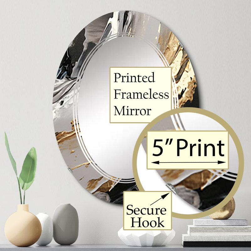 Miroir mural sans cadre Nymphea, 30 po x 20 po
