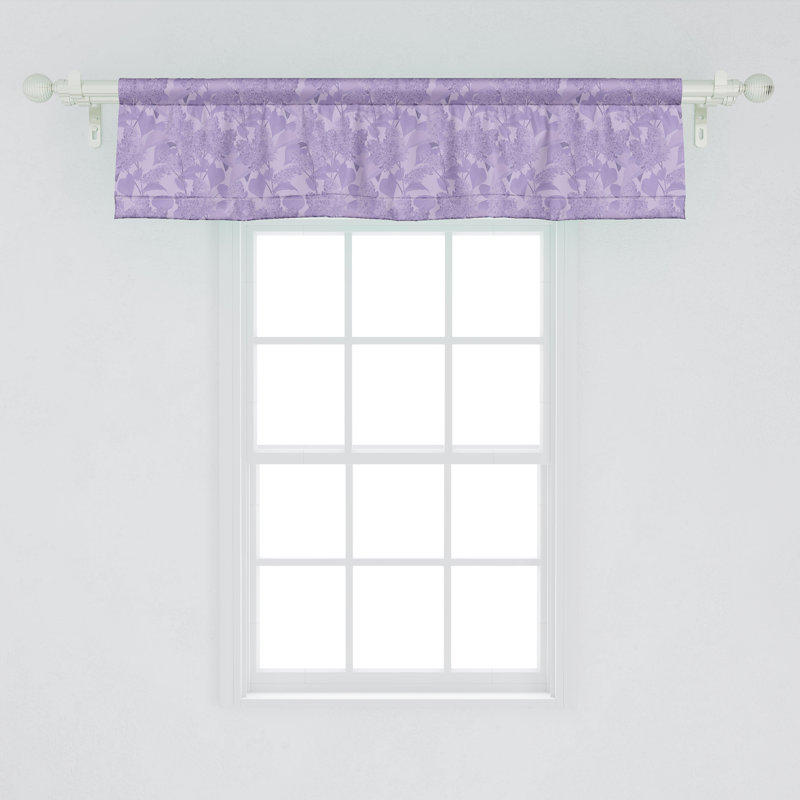Ensemble de 2 cantonnières lilas Ambesonne, L 42 po x L 18 po