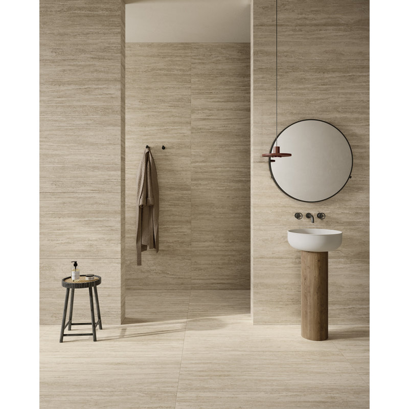 Carrelage en porcelaine aspect pierre New Classic 24 "x48", Beige