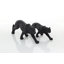 Ensemble de sculpture noire Godofreda