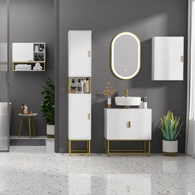 Paulikens Freestanding Bathroom Cabinet