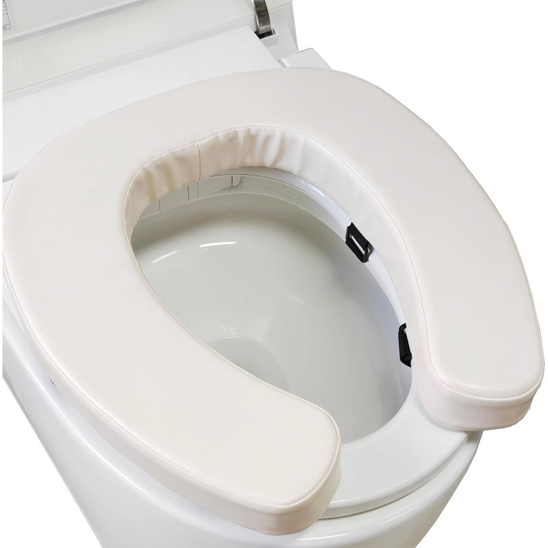 Soft Toilet Seat Cushion with 2-Inch High for Elderly,U-Shape Padded Toilet Cushion,Toilet Seat Riser-Suitable for Standard,Elongated Toilet Seats Commode Chairs Raised Toilet Seats