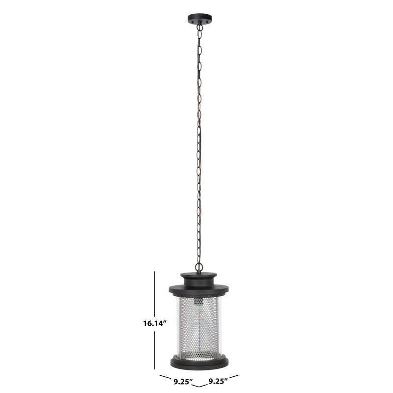 1 - Light Clear/Black Single Pendant