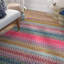 Saffron Geometric Cotton Hand Woven Area Rug-22899194