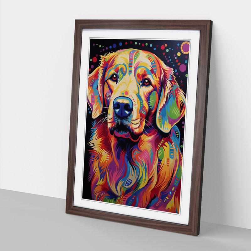 Golden Retriever Op - Framed Print