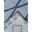 Tapis intérieur géométrique en laine bleu clair noué à la main-1432003028