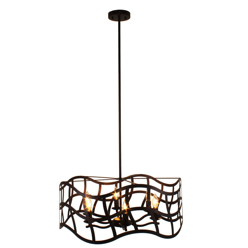 Maysville 6 - Light Geometric Chandelier