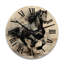 Horloge murale en bois noir I-1341686102