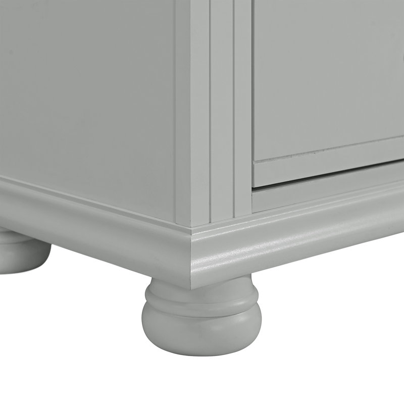 Ensemble commode et miroir Picket House Furnishings Conaughey en gris