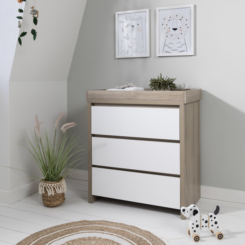 Tutti Bambini Modena Changing Unit, White/Oak