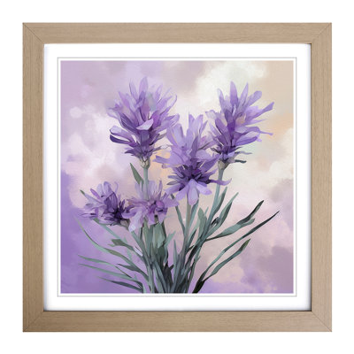 Lavender Flower Digital Art - Framed Print