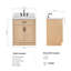 Meuble-lavabo simple en bois massif 30 po avec plateau en quartz Carrara de 1,5 po Tidworth-718797189-732664374