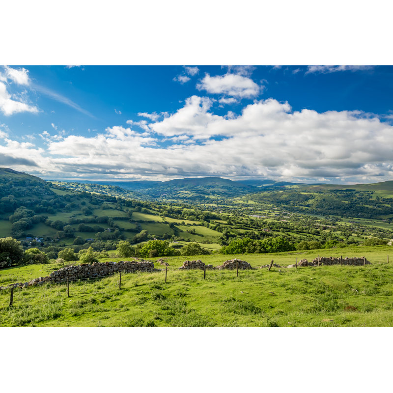 Brecon Beacons In Wales by Alexey_Fedoren - Wrapped Canvas Print, 61cm H x 91cm W