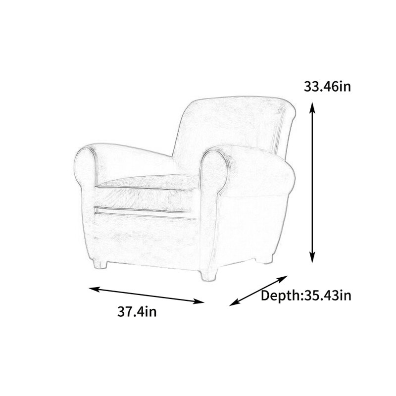 Fauteuil inclinable en similicuir Ostell