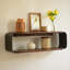 Tablettes murales flottantes en bois Sephine