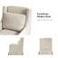 Fauteuil décoratif pivotant avec coussin lombaire l 29,5 po Claudio-815722989-815590144