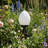 Petal Silhouette Outdoor Pedestal Light