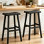 Ensemble de 2 tabourets de bar modernes en résine de 24 po avec repose-pieds pour îlot de cuisine Modern