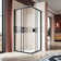 35'' W 72'' H Framed Square Double Slide Shower Enclosure