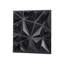Paquet de 33 panneaux muraux 3D noir mat | Carreaux en PVC à motif de losanges pour murs décoratifs modernes