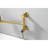 Wall Mount Pot Filler - Brass Gold, Double Handles, Corrosion Resistance Modern Faucet Mount, Gold Finish, Arm, Drip-