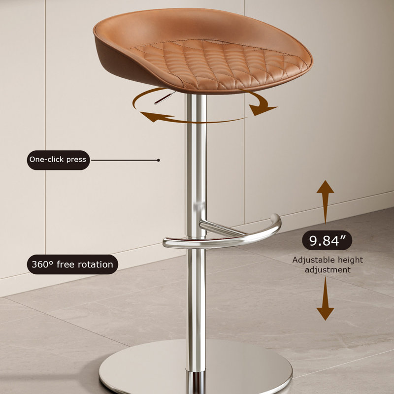 Chaise basse brune (ensemble de 4), 4