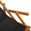 Folding Beach Chair With Armrests Acacia Wood & PVC-coated polyester-243835042