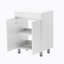 Meuble-lavabo autoportant avec porte et meuble-lavabo avec porte