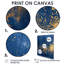 Golden Starry Night - reproduction d'art murale abstraite-2063246500-2063246498