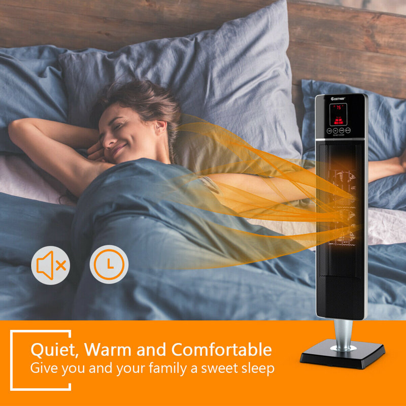 Costway 1500 W 5100 BTU Electric Tower Space Heater