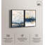 «Gilded Coastal Calm Blue Art», ensemble de 2 impressions sur toile par -896778130-896778140-896778143